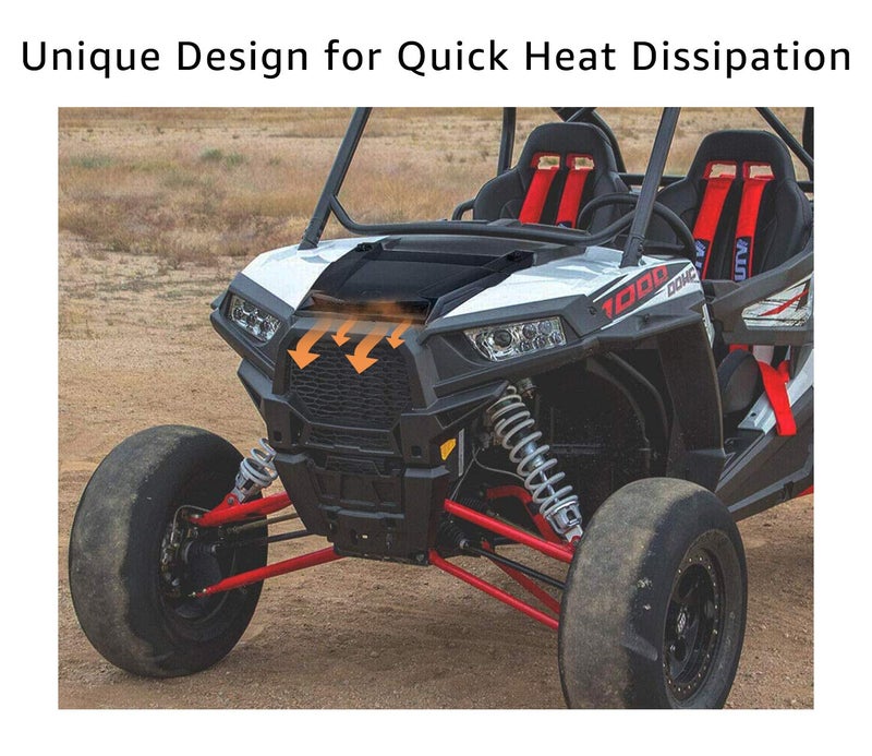 A & UTV PRO Turbo Hood Scoop for 2014-2018 Polaris RZR XP 1000, 2016-2018 RZR XP Turbo, 2013-2020 Polaris RZR 900 Replacement Accessories, Replace OEM # 2881467 - Image 3